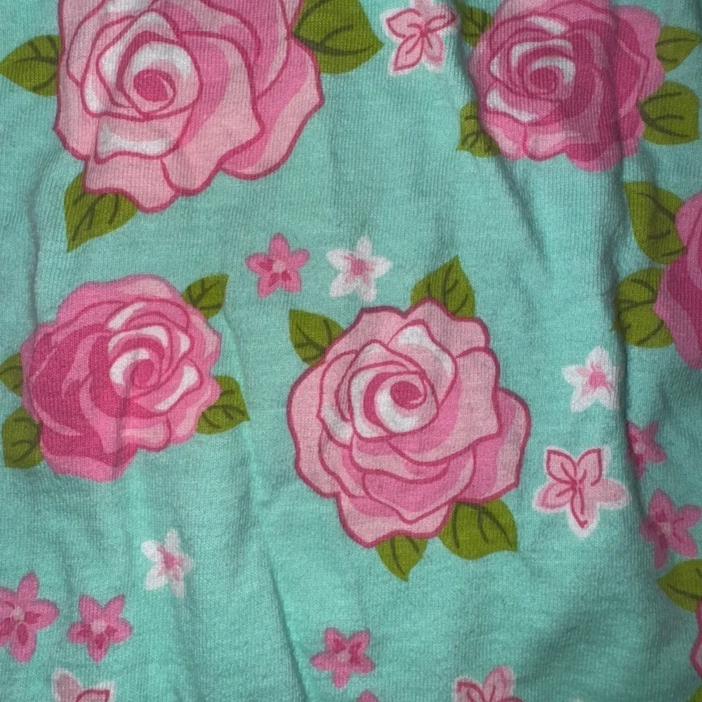 First Impressions Pink and Green Floral Romper